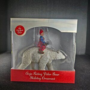 Silvestri Demdaco Anja Riding Polar Bear Holiday Ornament NIB